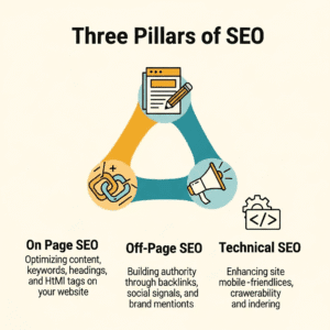 Three pillars of SEO