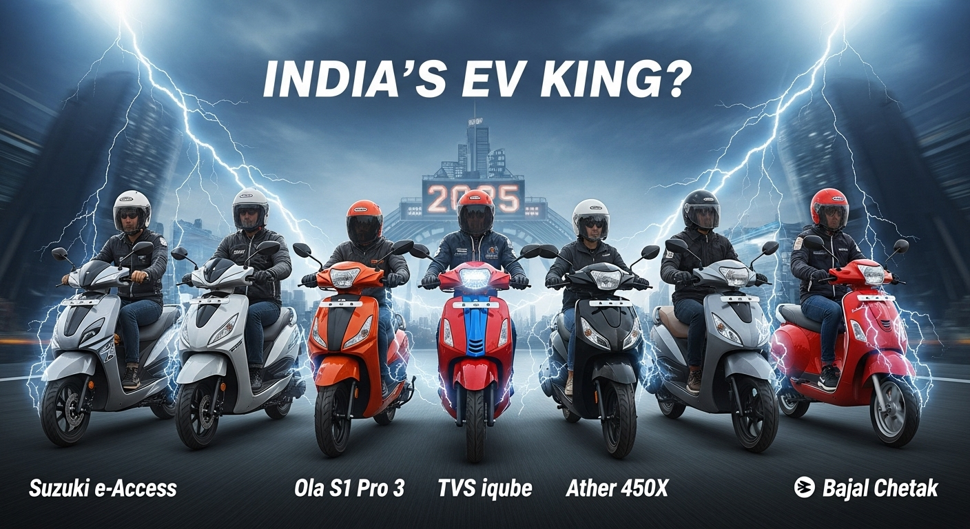 2025 में धमाका करने आ रहे Electric Scooters! Suzuki e-Access से लेकर Ola S1 Pro Gen 3 तक – जानिए कौन बनेगा इंडिया का EV किंग?