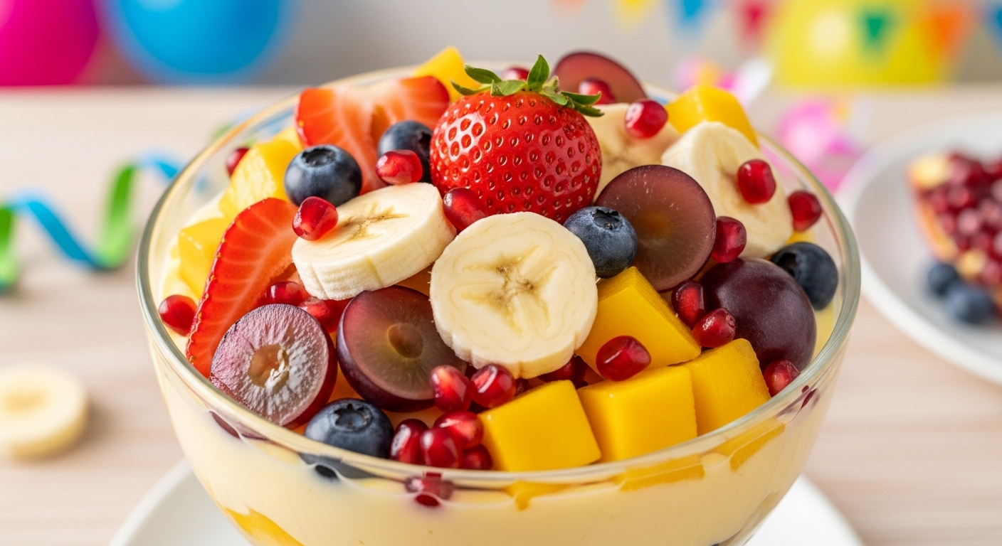 Fruit Custard Recipe in Hindi