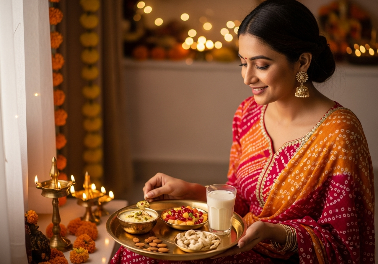 करवा चौथ 2025 व्रत: सरगी रेसिपी & हेल्दी टिप्स - आसान नियम!