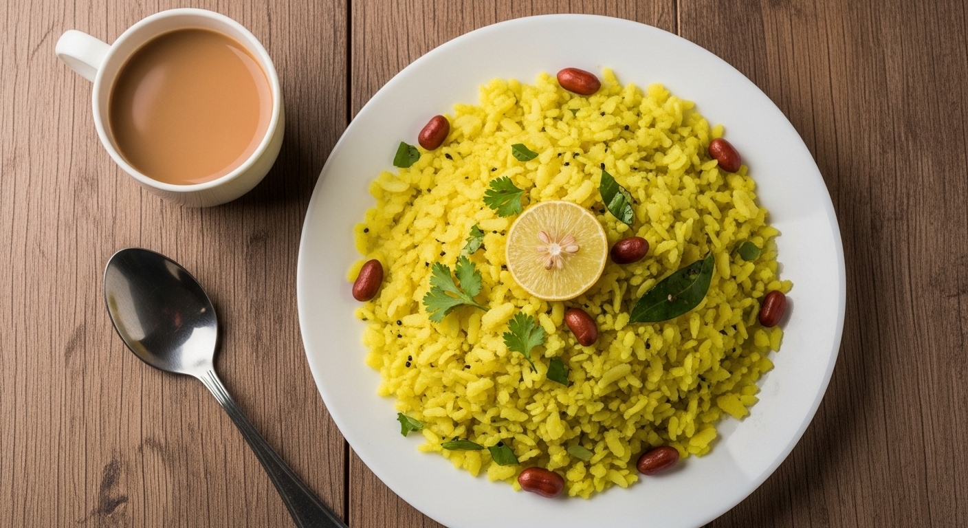 Poha Recipe in Hindi - 10 मिनट में बनाएं लाइट और टेस्टी पोहा, वेट लॉस के लिए हेल्दी ब्रेकफास्ट.858Z