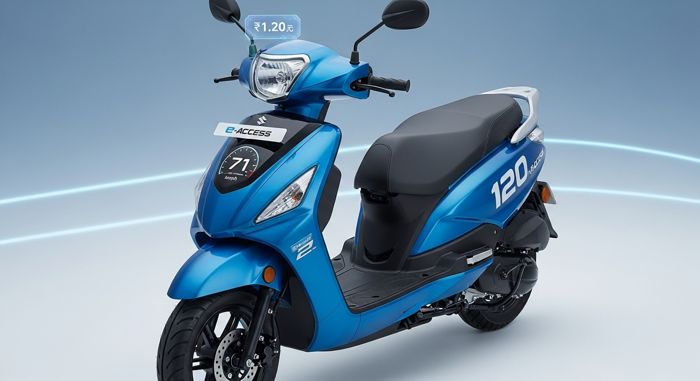 Suzuki का पहला Electric Scooter 'e-Access' आ रहा है धमाका करने! ₹1.20 लाख कीमत में 120 km रेंज और 71 kmph स्पीड – Ola और TVS की नींद उड़ाने वाला EV स्कूटर
