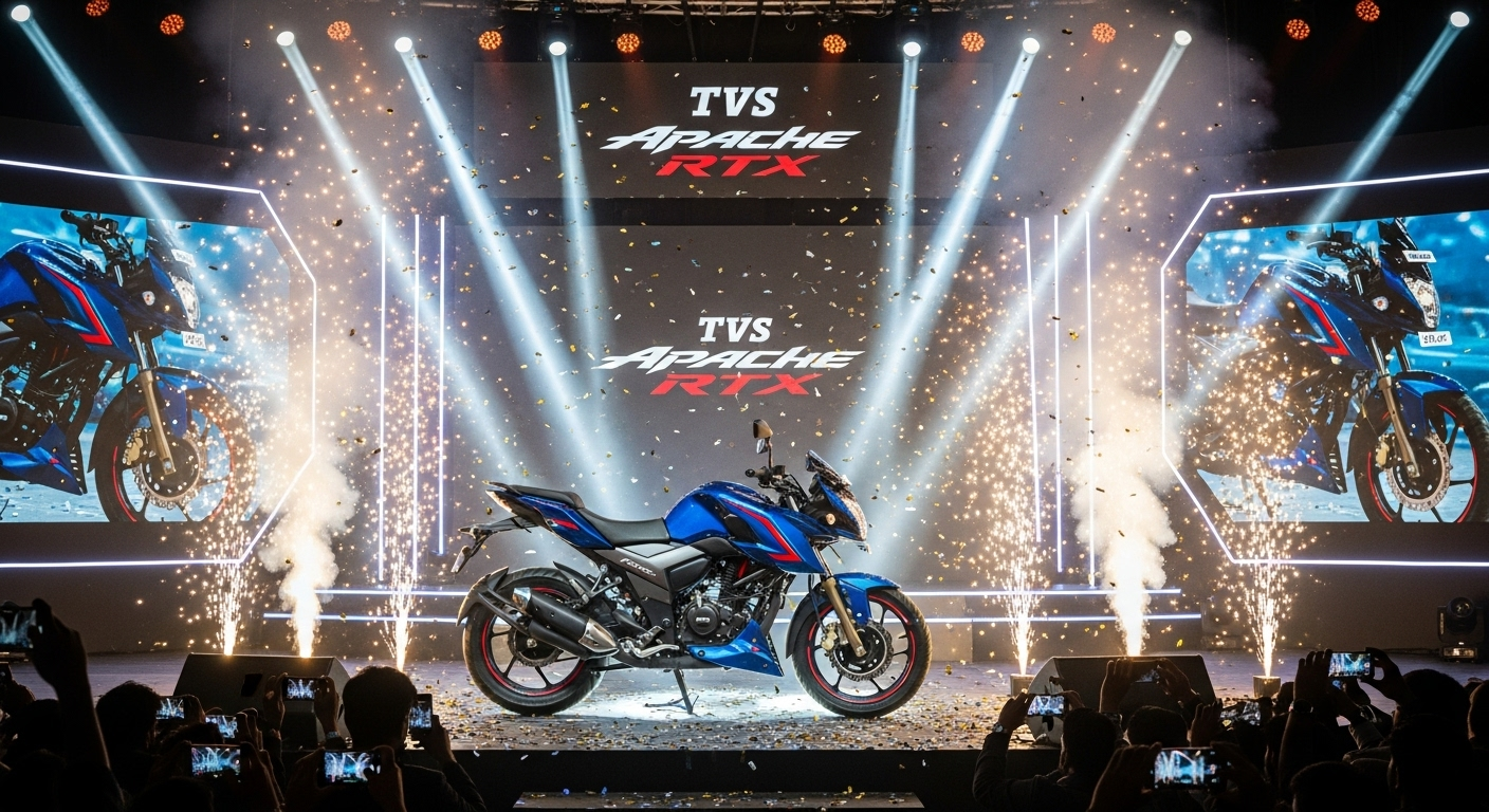 TVS Apache RTX ने लॉन्च होते ही मचाई सनसनी! कीमत सुनकर Yamaha और Pulsar वाले भी रह गए हैरान