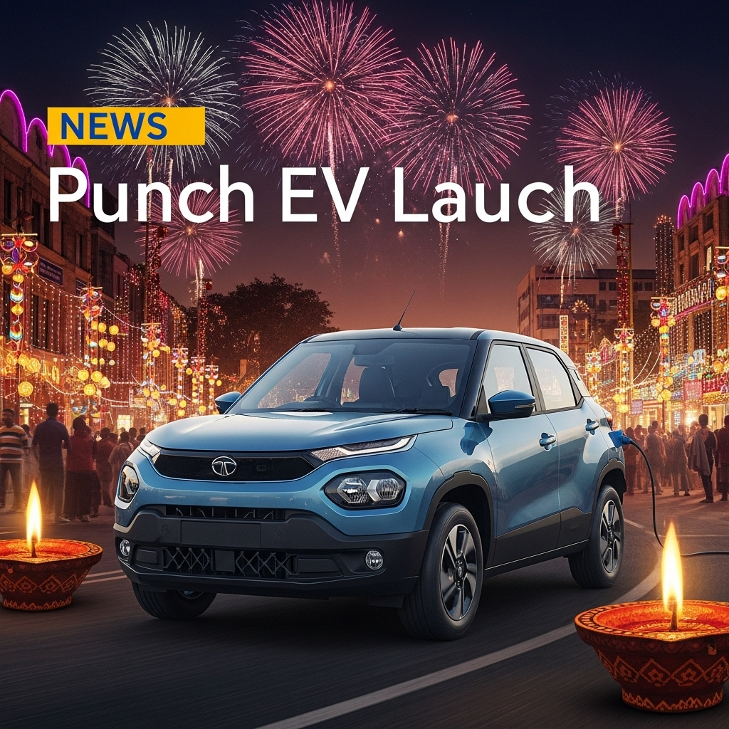 Tata Punch EV 2025 लॉन्च: ₹10.99 लाख में 300 km रेंज, दिवाली पर बेस्ट EV कार!