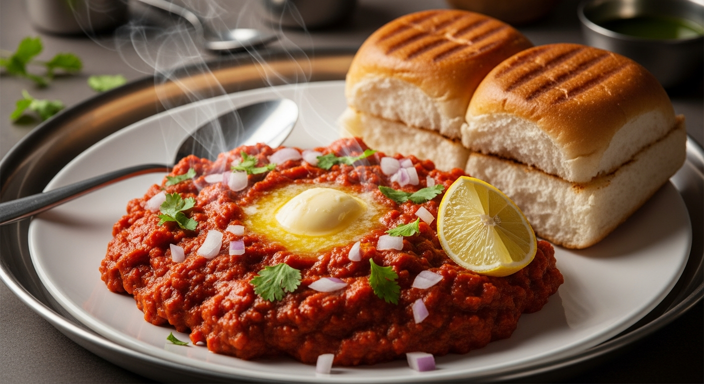 Mumbai Style Pav Bhaji Recipe in Hindi