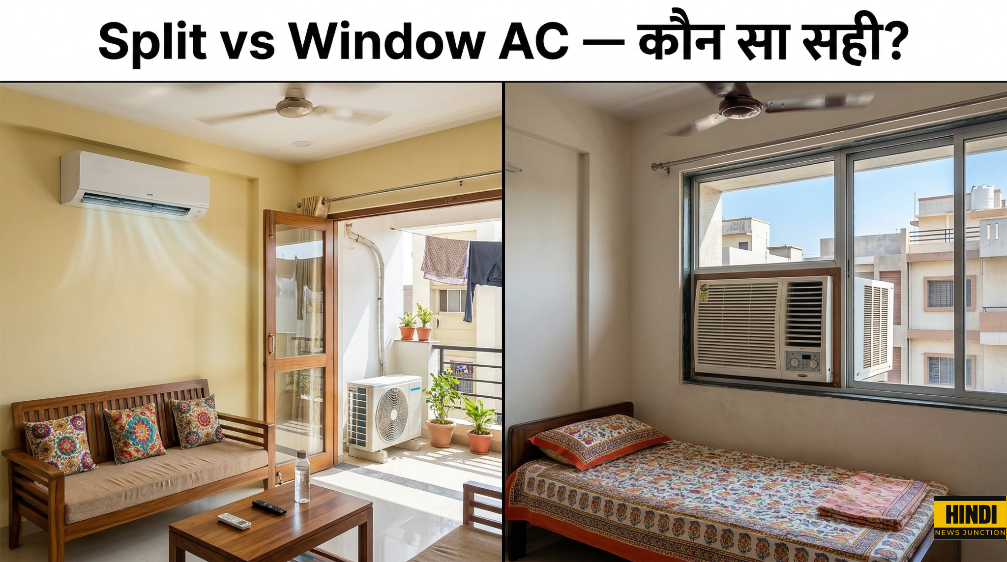 split AC vs window AC kaunsa better hai